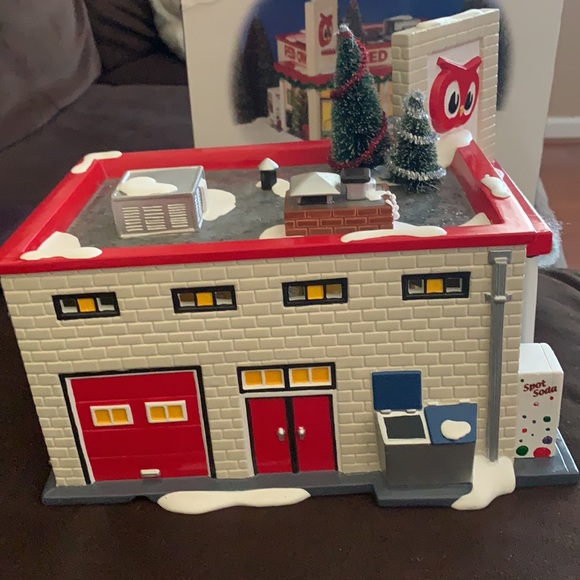 Snow Village Department 56 Red Owl Grocery Store Vintage rare. - Picture 9 of 13